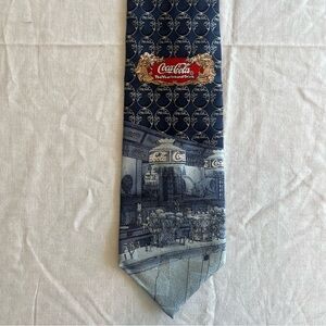 Vintage Coca Cola Blue Men's Tie